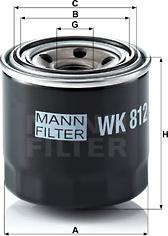 Mann-Filter WK 812 - Горивен филтър parts5.com