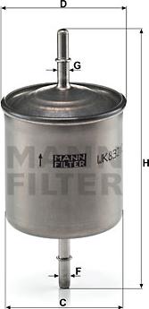 Mann-Filter WK 832/2 - Filtro combustible parts5.com