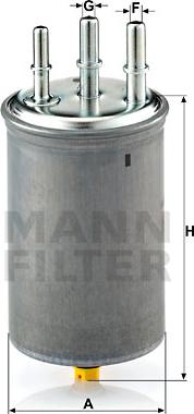 Mann-Filter WK 829/7 - Filtru combustibil parts5.com