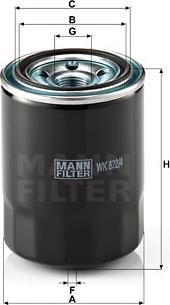 Mann-Filter WK 822/4 - Filtru combustibil parts5.com