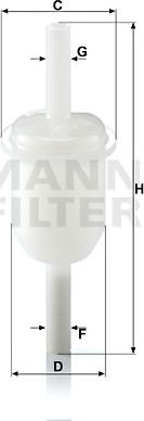 Mann-Filter WK 31/4 (10) - Filtru combustibil parts5.com