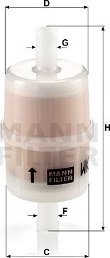 Mann-Filter WK 32/7 - Yakıt filtresi parts5.com