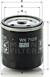 Mann-Filter WK 712/5 - Filter goriva parts5.com