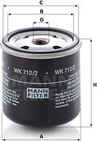 Mann-Filter WK 712/2 - Filtar za gorivo parts5.com