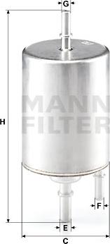 Mann-Filter WK 720/4 - Filtro combustible parts5.com