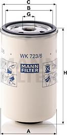 Mann-Filter WK 723/6 - Polttoainesuodatin parts5.com