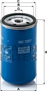 Mann-Filter WK 723/1 - Filter goriva parts5.com