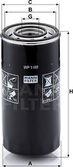 Mann-Filter WP 1169 - Filtr oleju parts5.com