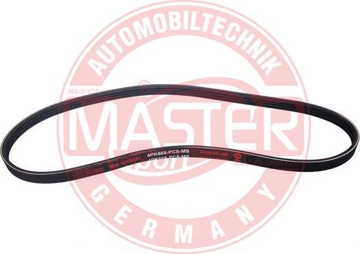 MASTER-SPORT GERMANY 4PK868-PCS-MS - Klinasti rebrasti kaiš parts5.com