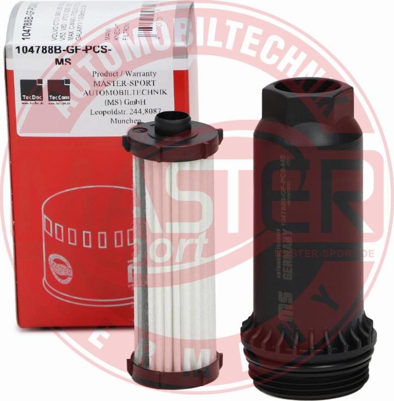 MASTER-SPORT GERMANY 104788B-GF-PCS-MS - Filter hidravlike, avtomatski menjalnik parts5.com