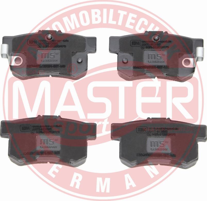 MASTER-SPORT GERMANY 13046059292N-SET-MS - Тормозные колодки, дисковые, комплект parts5.com