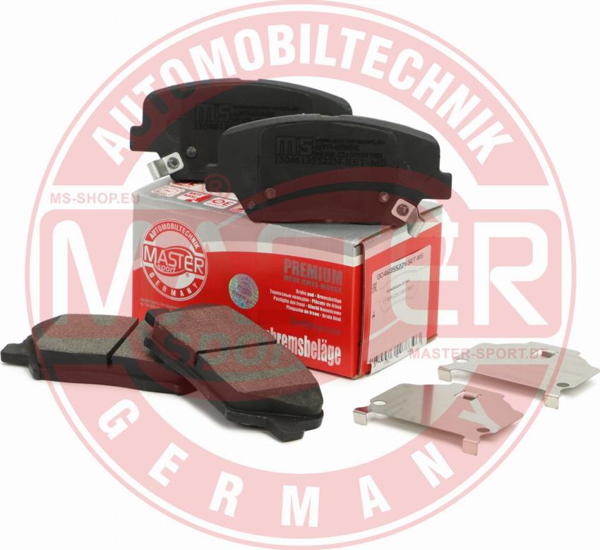 MASTER-SPORT GERMANY 13046135522N-SET-MS - Kit de plaquettes de frein, frein à disque parts5.com