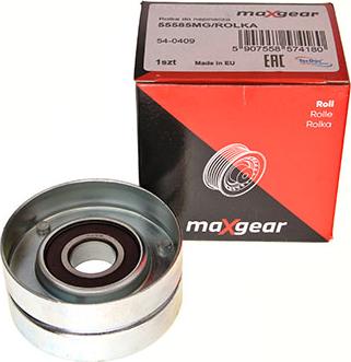 Maxgear 54-0409 - Rola ghidare / conducere, curea transmisie parts5.com