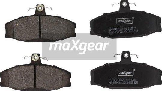 Maxgear 19-0490 - Sada brzdových platničiek kotúčovej brzdy parts5.com