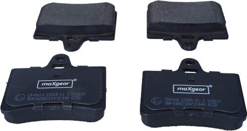 Maxgear 19-0418 - Zestaw klocków hamulcowych, hamulce tarczowe parts5.com