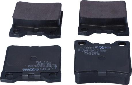 Maxgear 19-0413 - Brake Pad Set, disc brake parts5.com