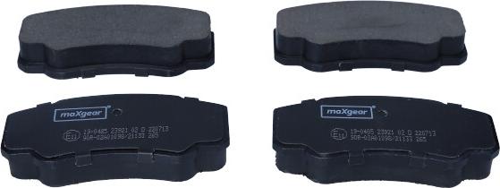 Maxgear 19-0485 - Brake Pad Set, disc brake parts5.com