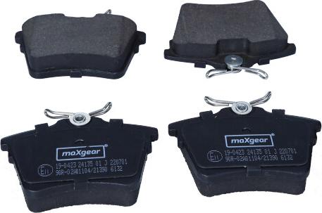 Maxgear 19-0423 - Set placute frana,frana disc parts5.com