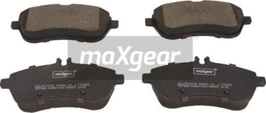 Maxgear 19-0615 - Komplet pločica, disk-kočnica parts5.com