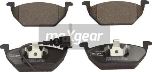 Maxgear 19-0613 - Zestaw klocków hamulcowych, hamulce tarczowe parts5.com