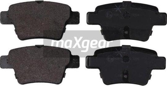 Maxgear 19-0897 - Sada brzdových destiček, kotoučová brzda parts5.com