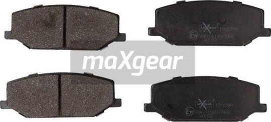 Maxgear 19-1994 - Komplet kočnih obloga, disk kočnica parts5.com