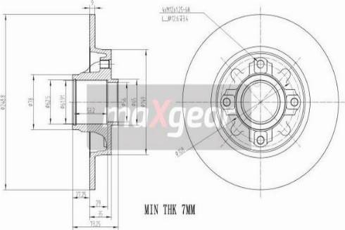 Maxgear 19-1969 - Disco de freno parts5.com