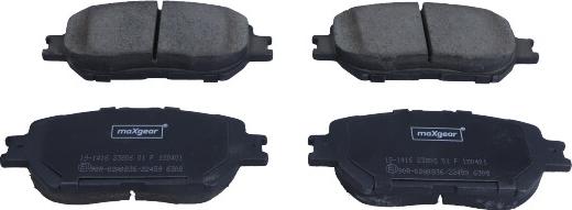 Maxgear 19-1416 - Zestaw klocków hamulcowych, hamulce tarczowe parts5.com