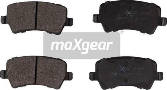 Maxgear 19-1474 - Juego de pastillas de freno parts5.com