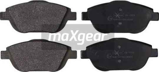 Maxgear 19-1553 - Sada brzdových destiček, kotoučová brzda parts5.com