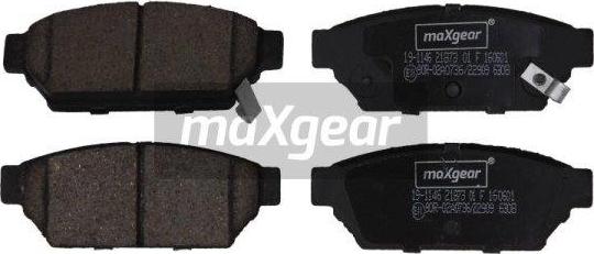 Maxgear 19-1146 - Zestaw klocków hamulcowych, hamulce tarczowe parts5.com