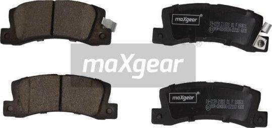 Maxgear 19-1159 - Zestaw klocków hamulcowych, hamulce tarczowe parts5.com