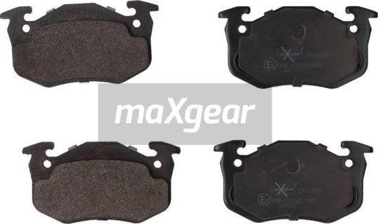 Maxgear 19-1107 - Комплект спирачно феродо, дискови спирачки parts5.com