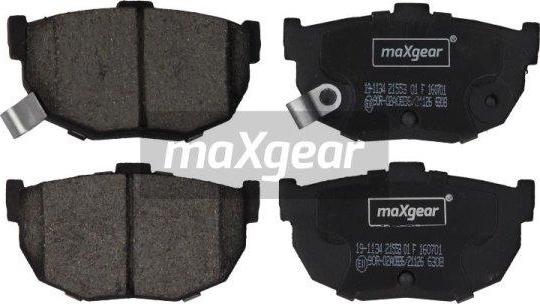 Maxgear 19-1134 - Juego de pastillas de freno parts5.com