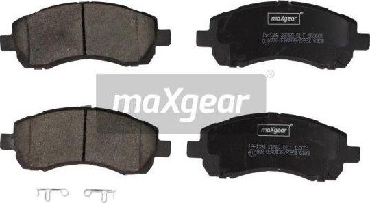 Maxgear 19-1396 - Sada brzdových platničiek kotúčovej brzdy parts5.com