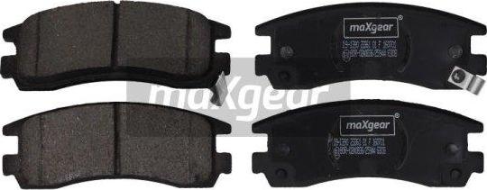 Maxgear 19-1390 - Zestaw klocków hamulcowych, hamulce tarczowe parts5.com