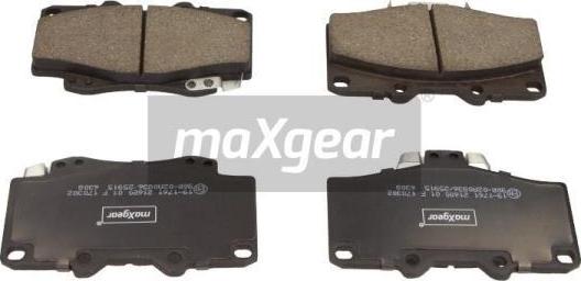 Maxgear 19-1761 - Комплект спирачно феродо, дискови спирачки parts5.com