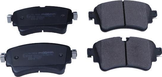 Maxgear 19-3609 - Piduriklotsi komplekt,ketaspidur parts5.com