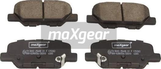 Maxgear 19-3043 - Brake Pad Set, disc brake parts5.com