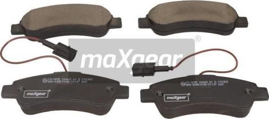 Maxgear 19-3055 - Fékbetétkészlet, tárcsafék parts5.com