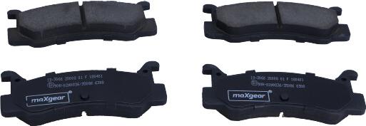 Maxgear 19-3066 - Juego de pastillas de freno parts5.com