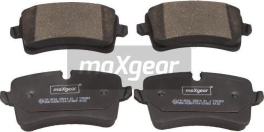 Maxgear 19-3026 - Sada brzdových platničiek kotúčovej brzdy parts5.com