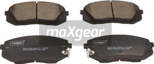 Maxgear 19-3023 - Sada brzdových destiček, kotoučová brzda parts5.com