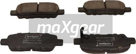 Maxgear 19-3381 - Bremsbelagsatz, Scheibenbremse parts5.com