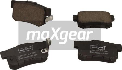 Maxgear 19-3387 - Комплект спирачно феродо, дискови спирачки parts5.com