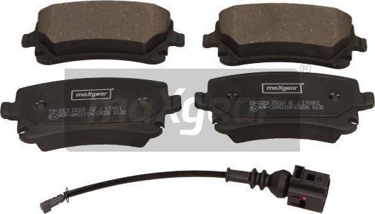 Maxgear 19-3323 - Σετ τακάκια, δισκόφρενα parts5.com