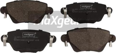 Maxgear 19-3371 - Komplet zavornih oblog, ploscne (kolutne) zavore parts5.com