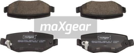 Maxgear 19-2993 - Bremsbelagsatz, Scheibenbremse parts5.com