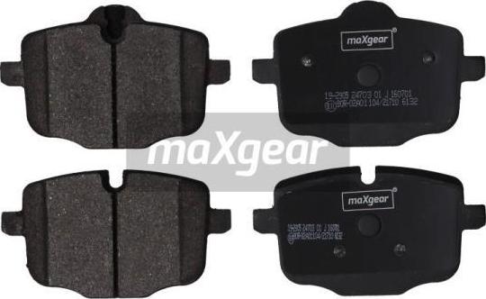 Maxgear 19-2905 - Piduriklotsi komplekt,ketaspidur parts5.com