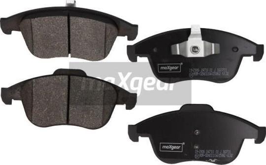 Maxgear 19-2906 - Komplet zavornih oblog, ploscne (kolutne) zavore parts5.com